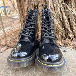 Dr. Martens 1460 Patent Lamper Black Boots Women’s 6 EU 37 AirWair Combat